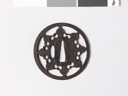 Tsuba with eight-petalled flowerfront