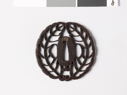 Tsuba with mon crest of the Hachisuka familyfront