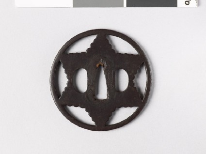 Tsuba in the form of a six-pointed starfront
