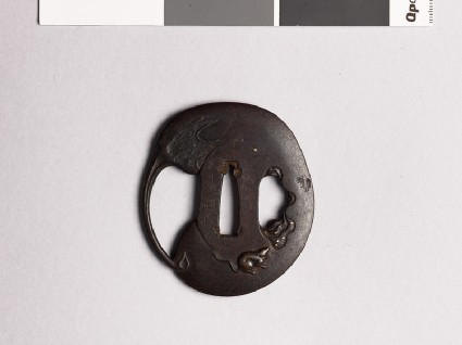 Tsuba with a ratfront