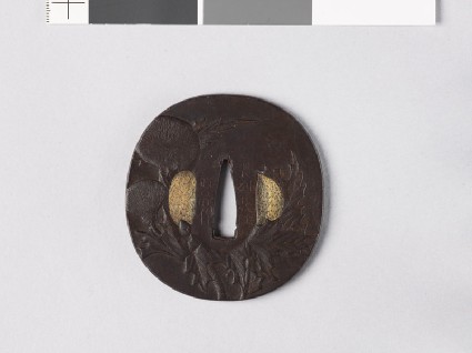 Tsuba with sow thistlefront