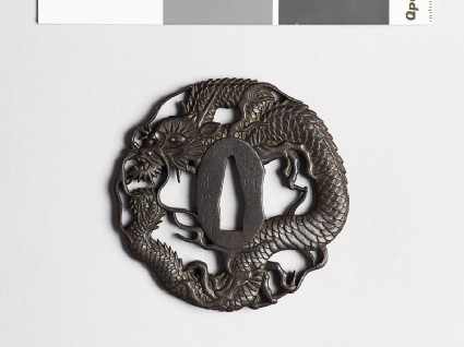 Tsuba in the form of a dragonfront