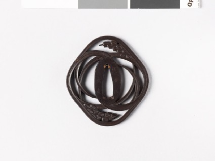 Tsuba with two stems of ricefront