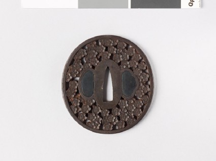 Tsuba with plum blossomsfront