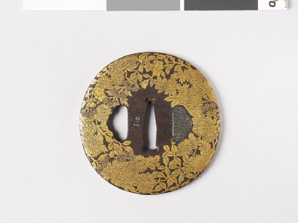 Tsuba with asters, lespedeza, and gentianfront