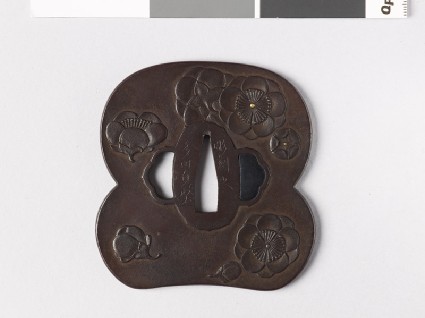 Tsuba with plum blossomsfront