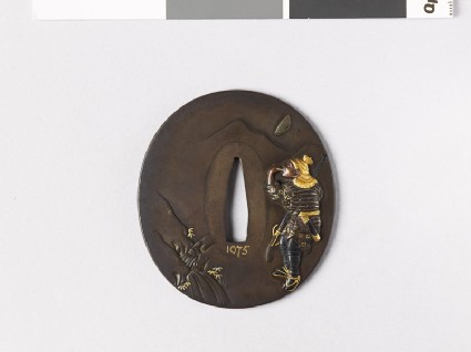 Tsuba depicting a hunter in a landscapefront