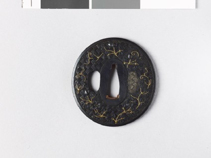 Tsuba with clematisfront