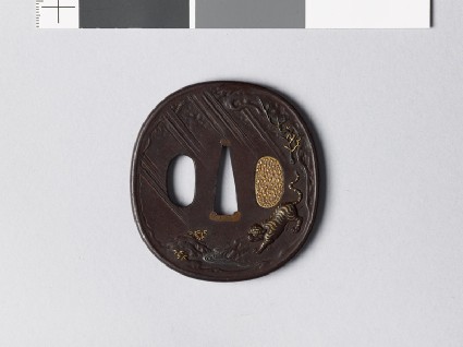 Tsuba with tigers in  stormfront