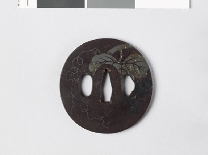 Tsuba with vine and squirrelfront