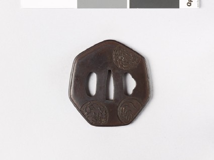 Tsuba with floral medallionsfront