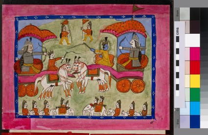 Krishna and Arjuna on the battlefieldfront