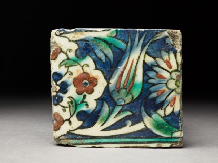 Tile fragment with tuliptop