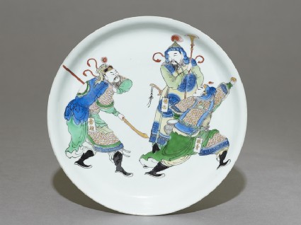 Dish with figures from the novel The Water Margintop