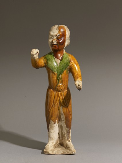 Earthenware figure of a groomfront