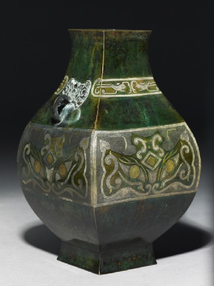 Vase in the form of an ancient ritual vesselside