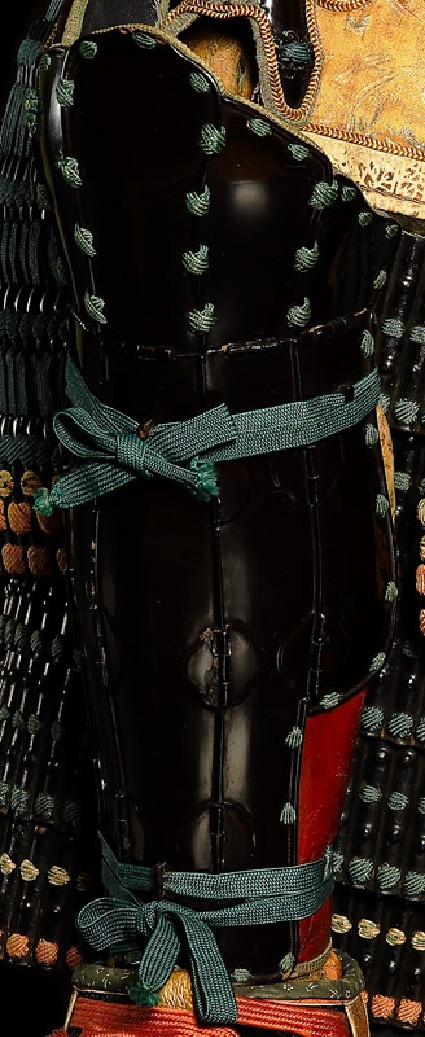 Shin guard from a samurai’s ceremonial suit of armouroblique