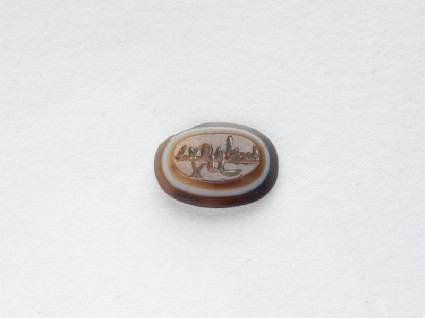 Oval bezel seal with kufic inscriptionfront