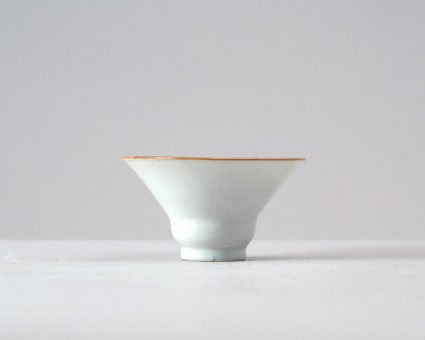White ware bowl with floral decorationfront