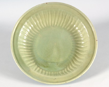 Dish with green glazefront