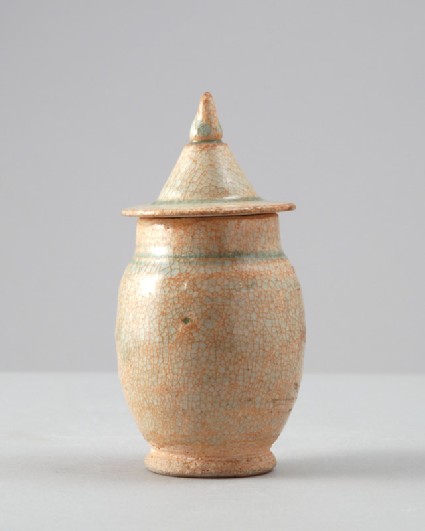 White ware funerary jar and lidfront