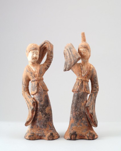 Figure of a dancing lady with raised armfront
