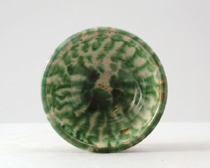 Bowl with green splashesfront
