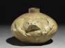 Greenware water pot in the form of a frog (side)