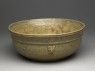 Greenware bowl with bands of decoration (oblique)