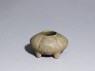Greenware four-lobed water pot with four legs (oblique)