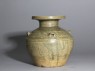 Greenware vase, or hu, with impressed decoration (side)
