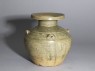 Greenware vase, or hu, with impressed decoration (oblique)