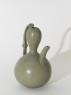 Greenware ewer in double-gourd form (oblique)