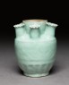 Greenware funerary jar with spouts for holding incense (side)
