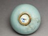 Small bowl with blue glaze (bottom)