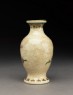 Satsuma baluster vase with plum blossom (side)