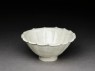 White ware bowl with lobed rim (oblique)