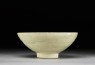 White ware bowl with stylized floral decoration (side)