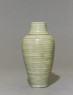 Greenware meiping, or plum blossom, vase (side)