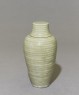 Greenware meiping, or plum blossom, vase (oblique)