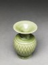 Greenware vase with diamond-shapes (oblique)