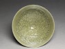 Greenware bowl with floral decoration (top)