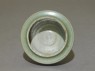 Greenware jar with stylized petals (top, without lid)