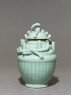 Greenware funerary jar with dragon (side)