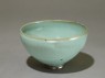 Deep bowl with blue glaze (oblique)