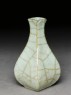 Greenware vase in the style of Guan ware (oblique)