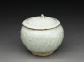 White ware jar with lotus leaf decoration (oblique)