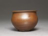 Ding type jar with russet iron glaze (side)