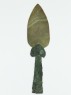 Jade spearhead in a bronze haft (side)
