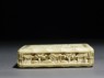 Ivory puzzle box with figures in a garden (side)